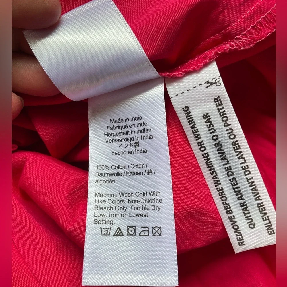 J. Crew Tie-Sleeve Button-Front Dress in Cotton Poplin